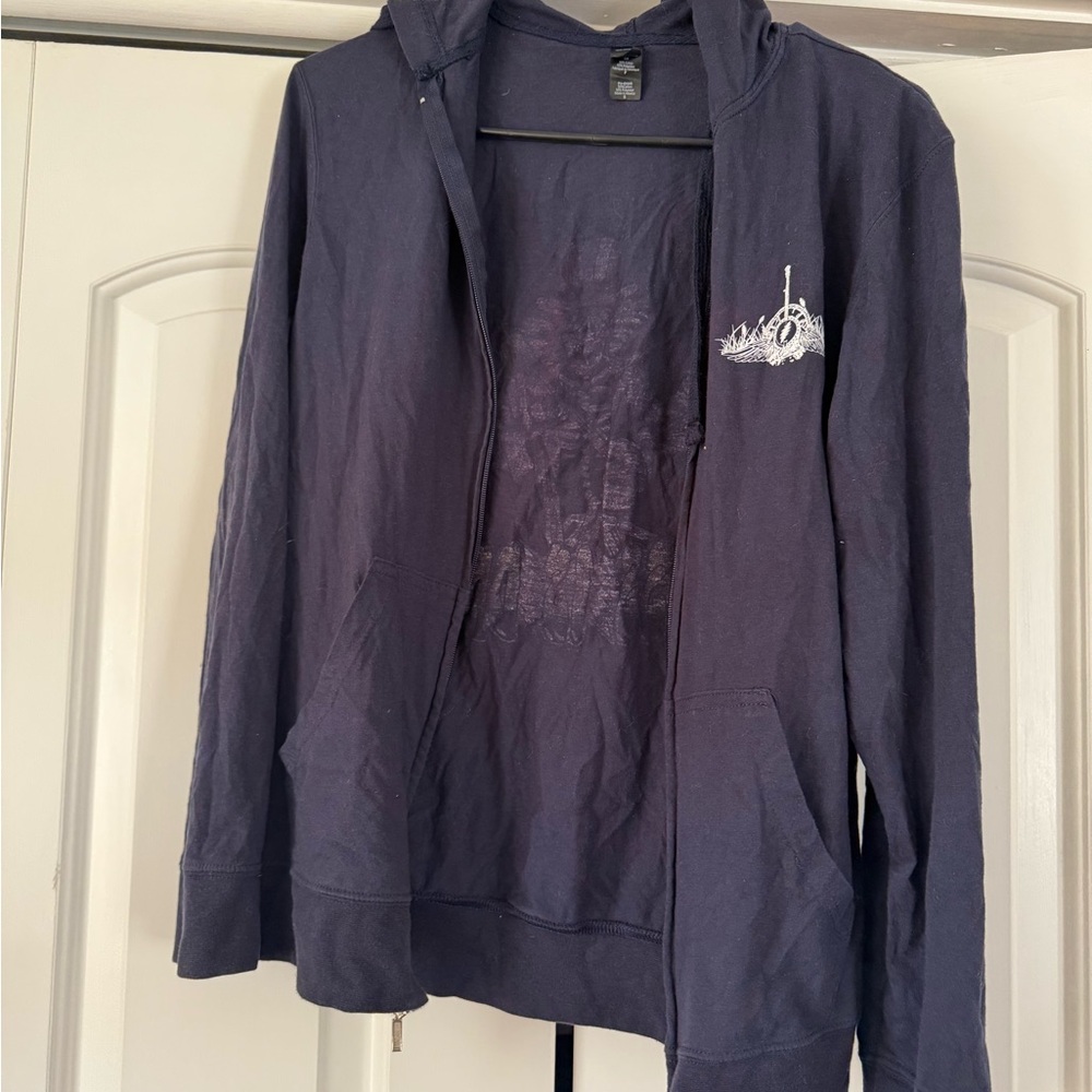 Grass is Dead Grateful Dead Graphic zip up Jacket - Picture 3 of 4